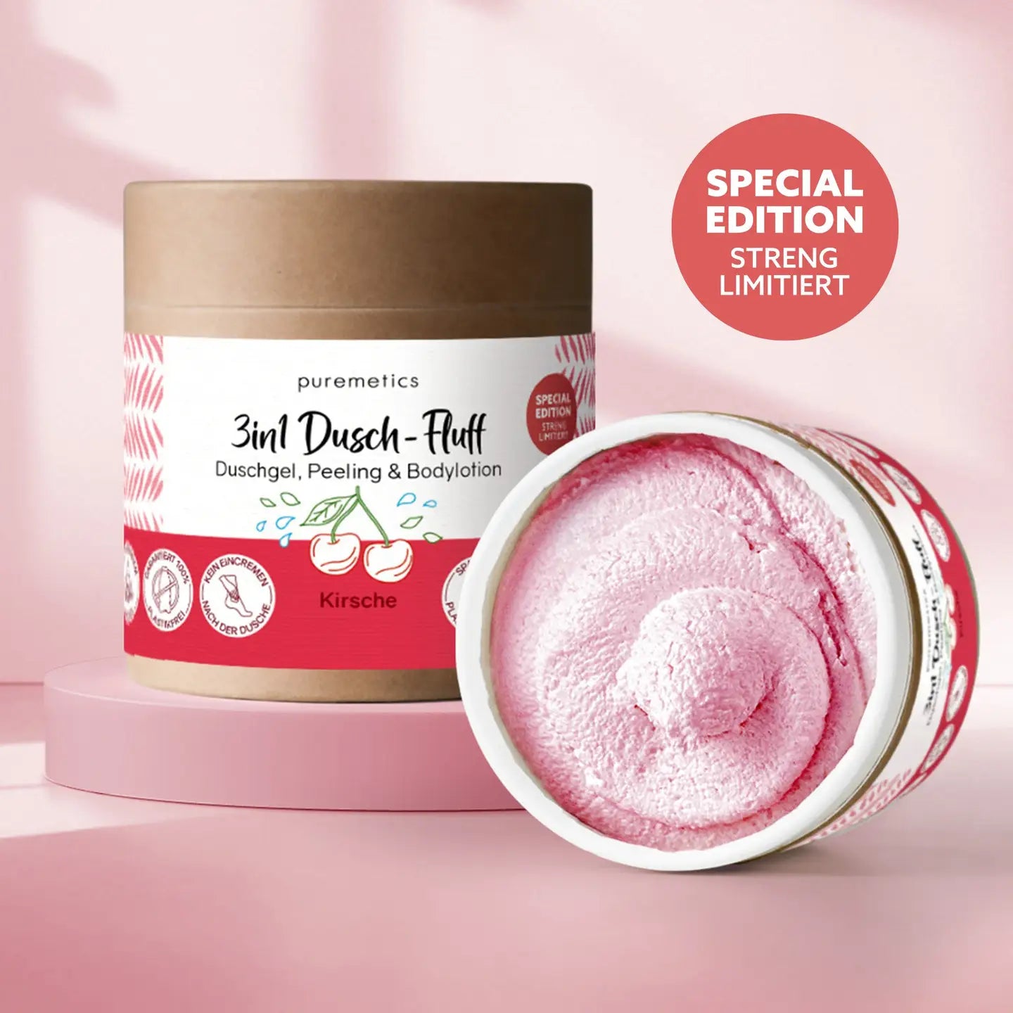 3in1 Dusch-Fluff "Kirsche"