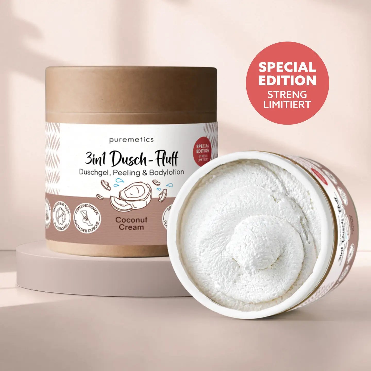 3in1 Dusch-Fluff "Coconut-Cream"