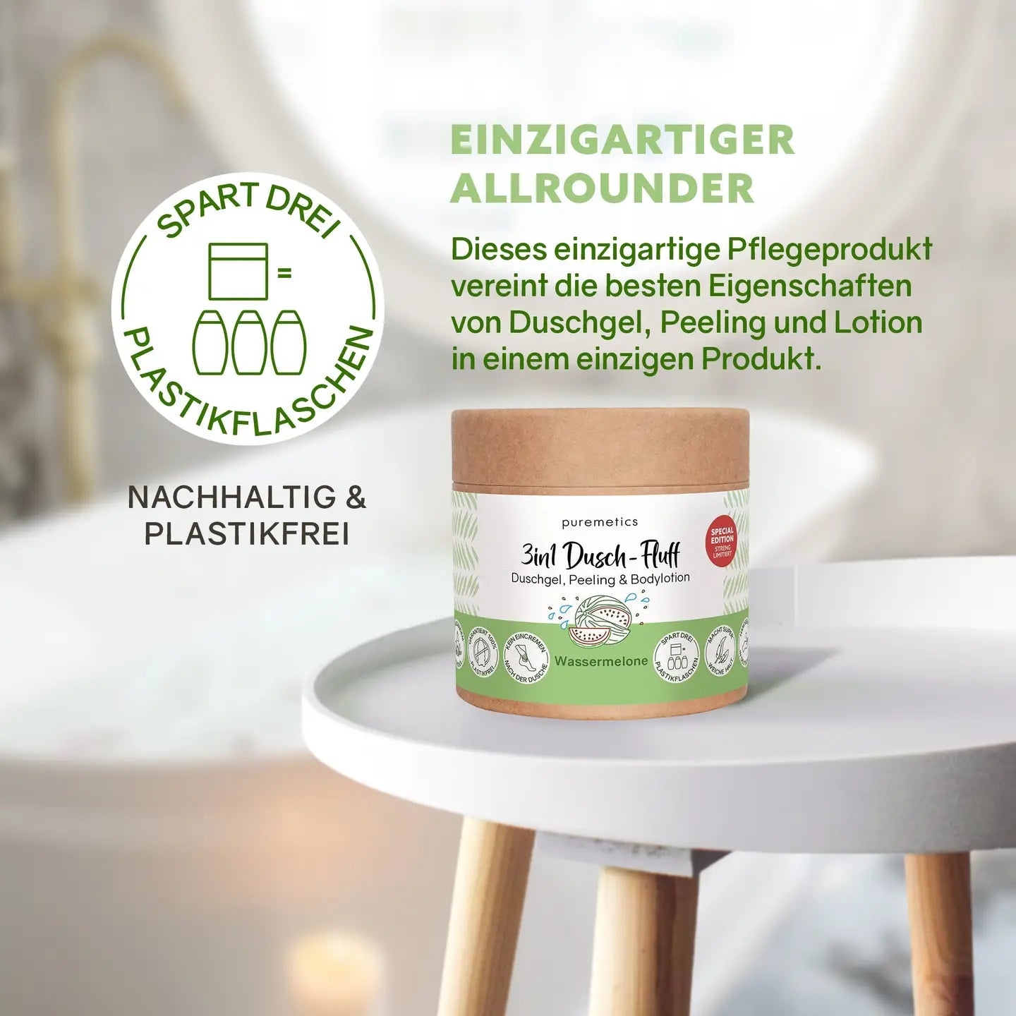 3in1 Dusch-Fluff "Wassermelone"