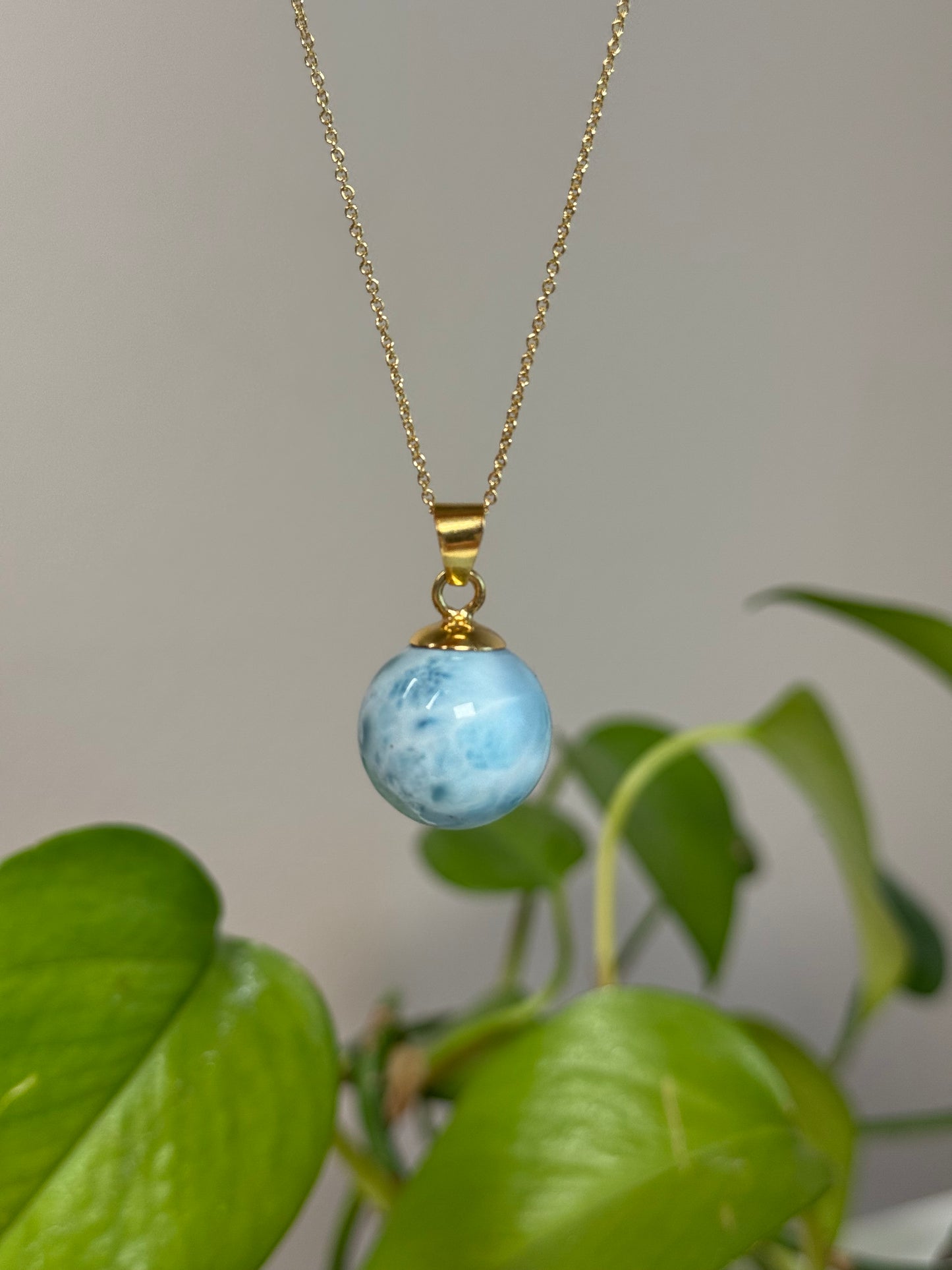 Larimar Kugel Anhänger D
