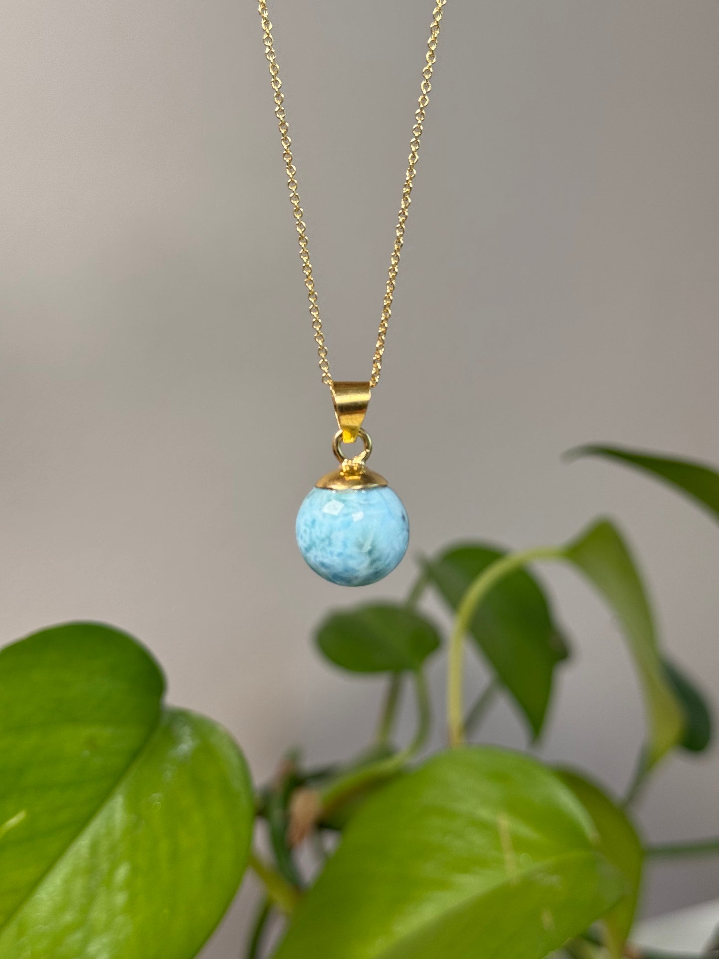 Larimar Kugel Anhänger E
