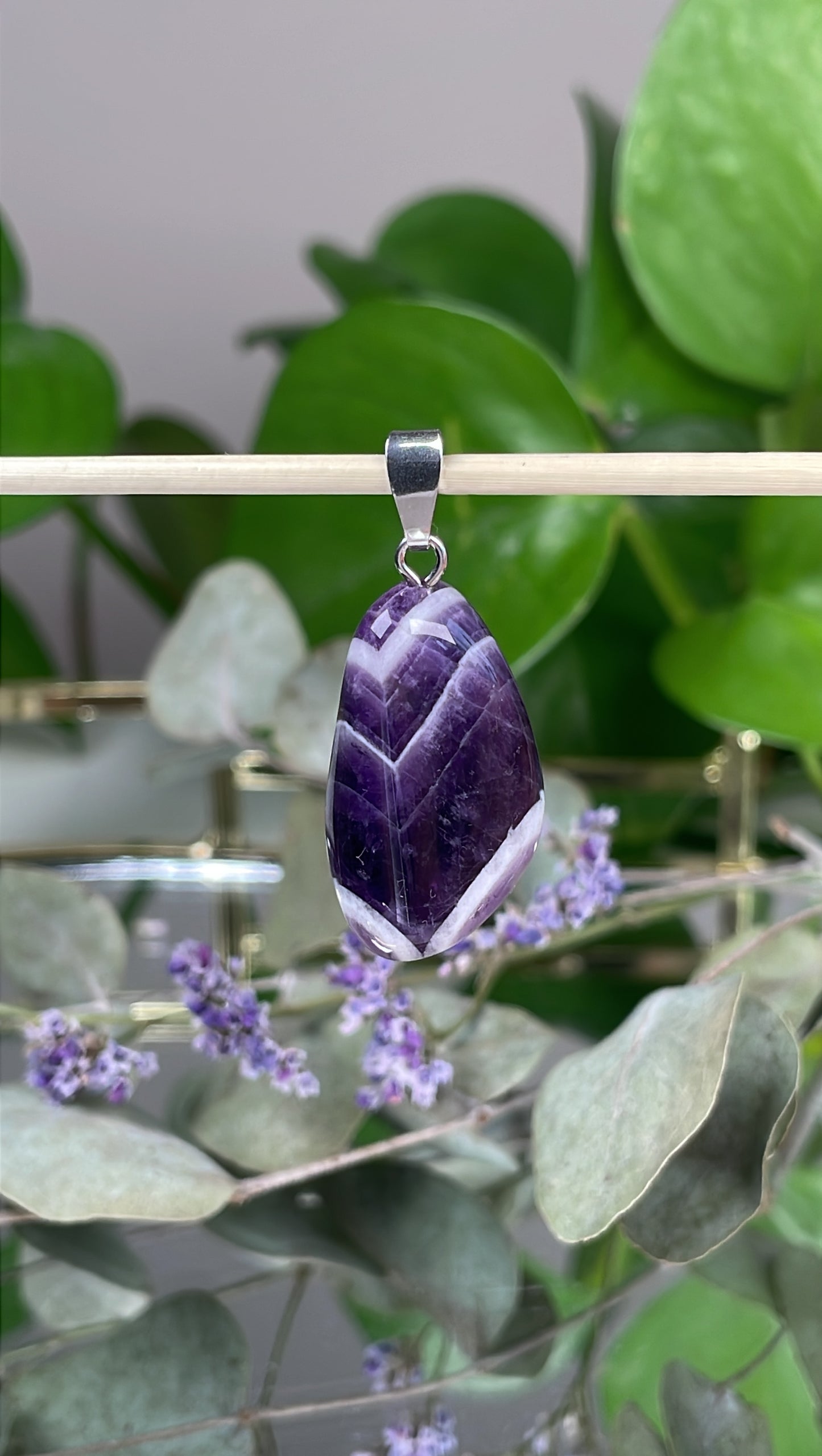 Chevron Amethyst Anhänger