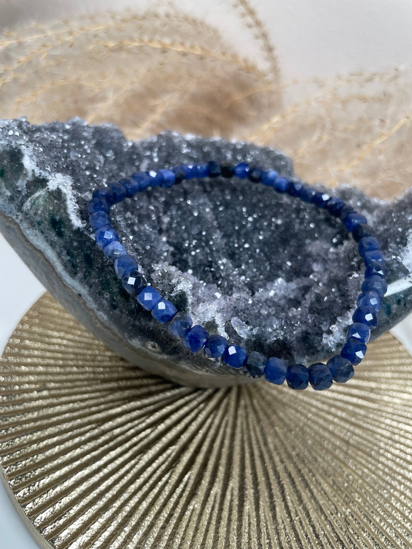 Sodalith Würfel Armband
