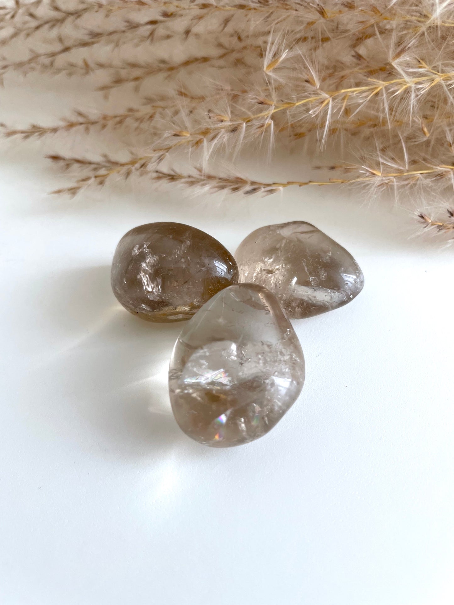 Rauchquarz Trommelsteine