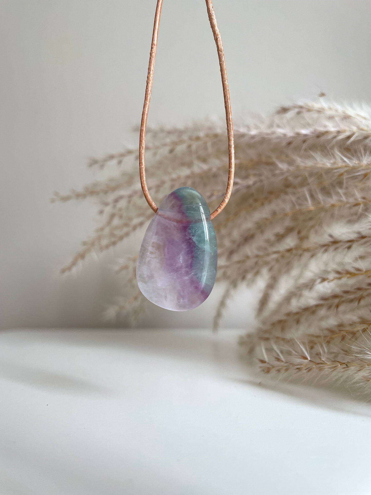Regenbogen Fluorit Kette