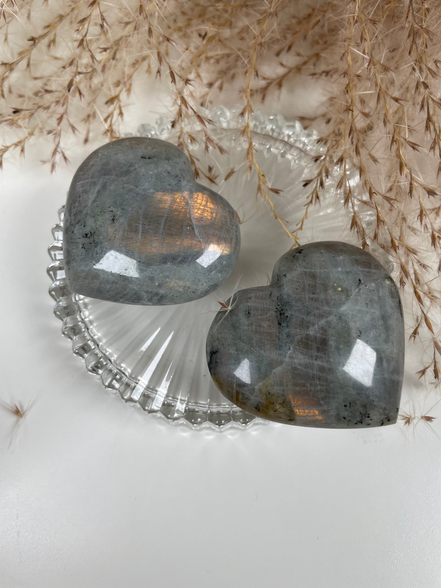 Labradorit Herz Gold moon