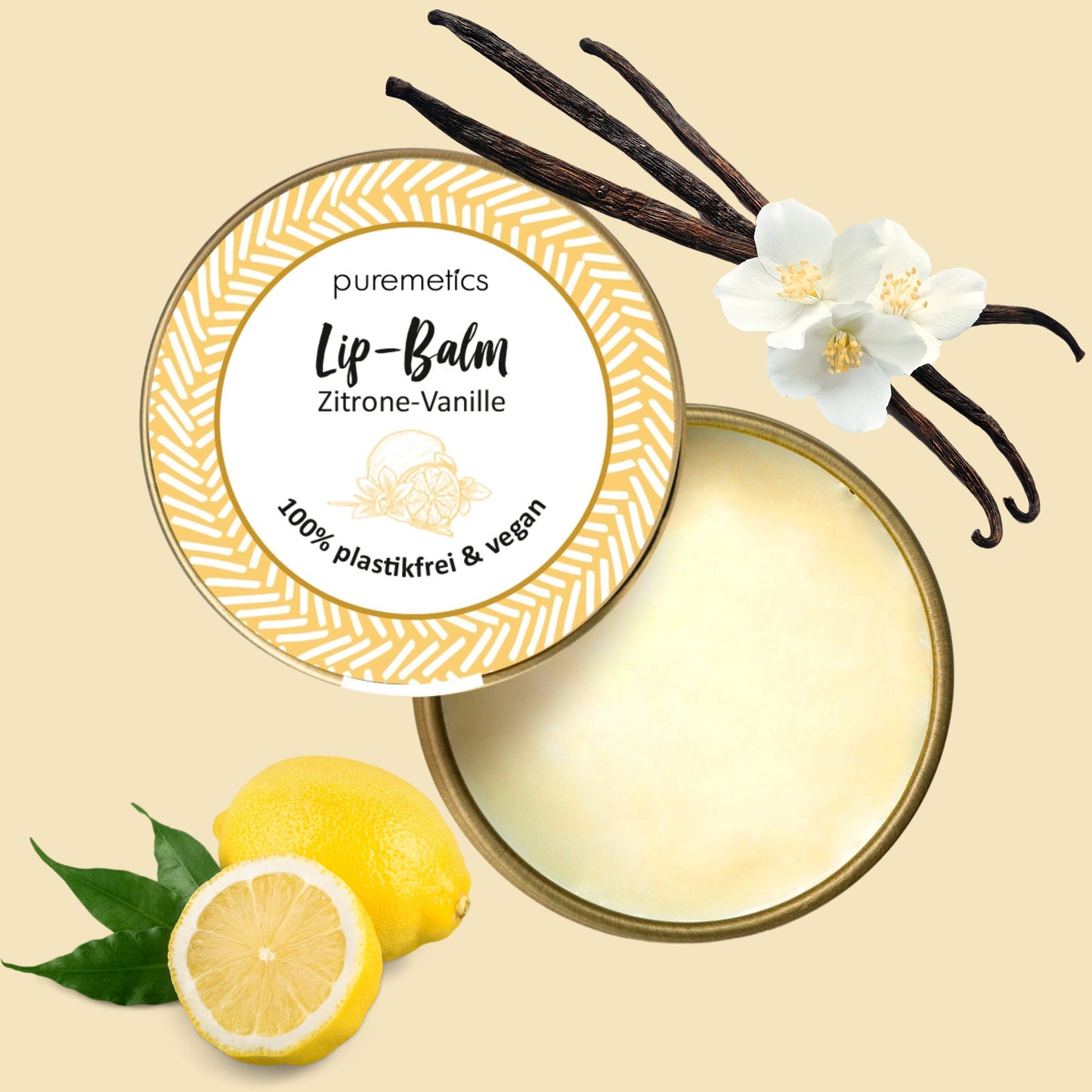 Lip Balm 'Zitrone Vanille'