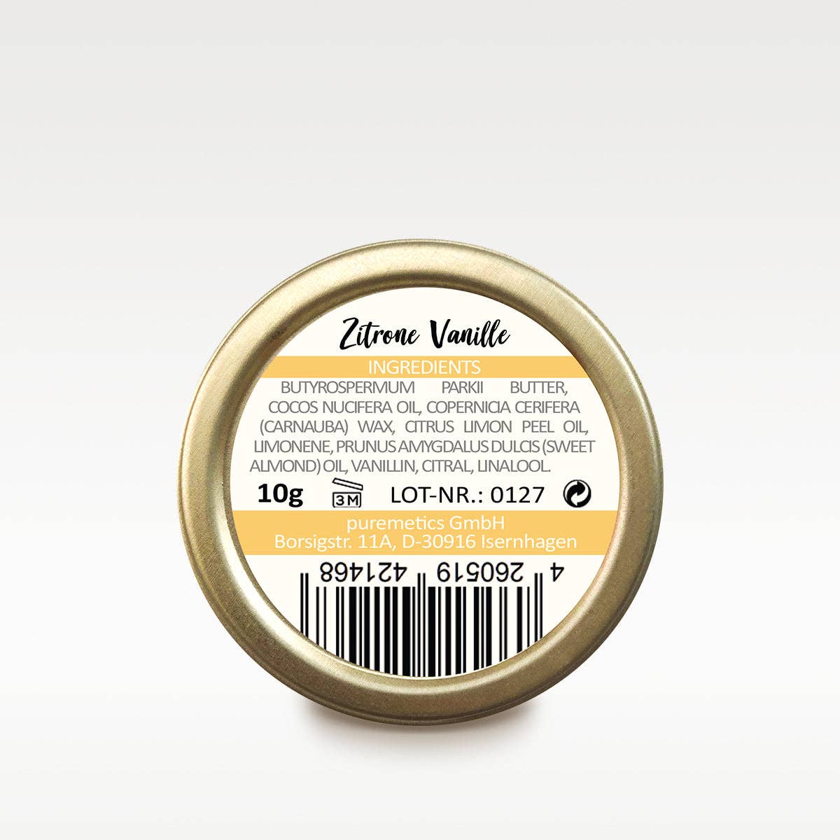 Lip Balm 'Zitrone Vanille'
