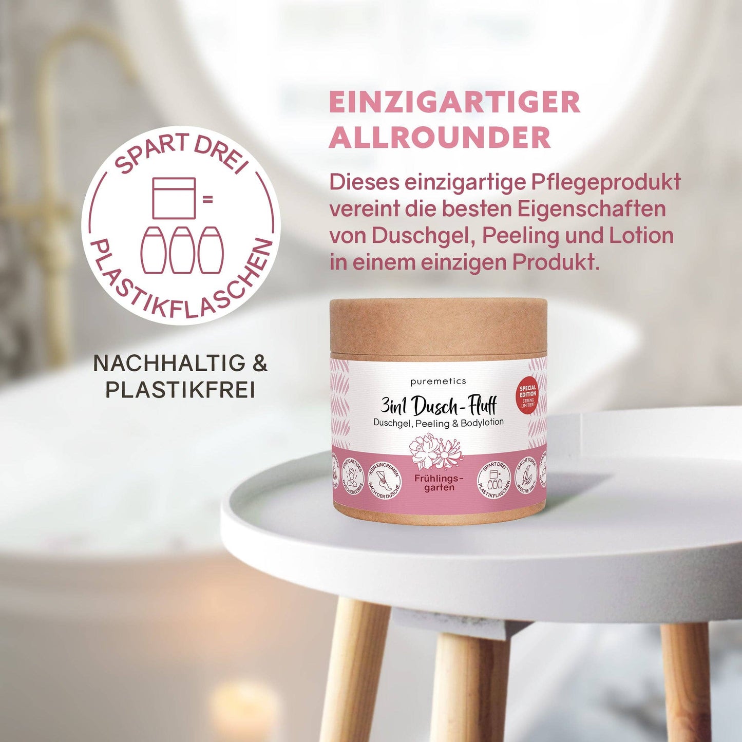 3in1 Dusch-Fluff 'Frühlingsgarten'
