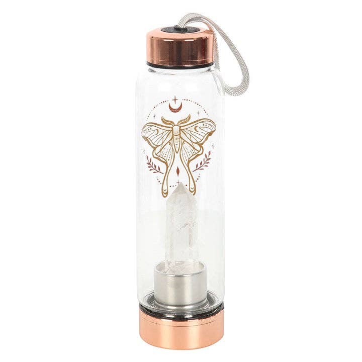 Luna Moth Glas-Trinkflasche