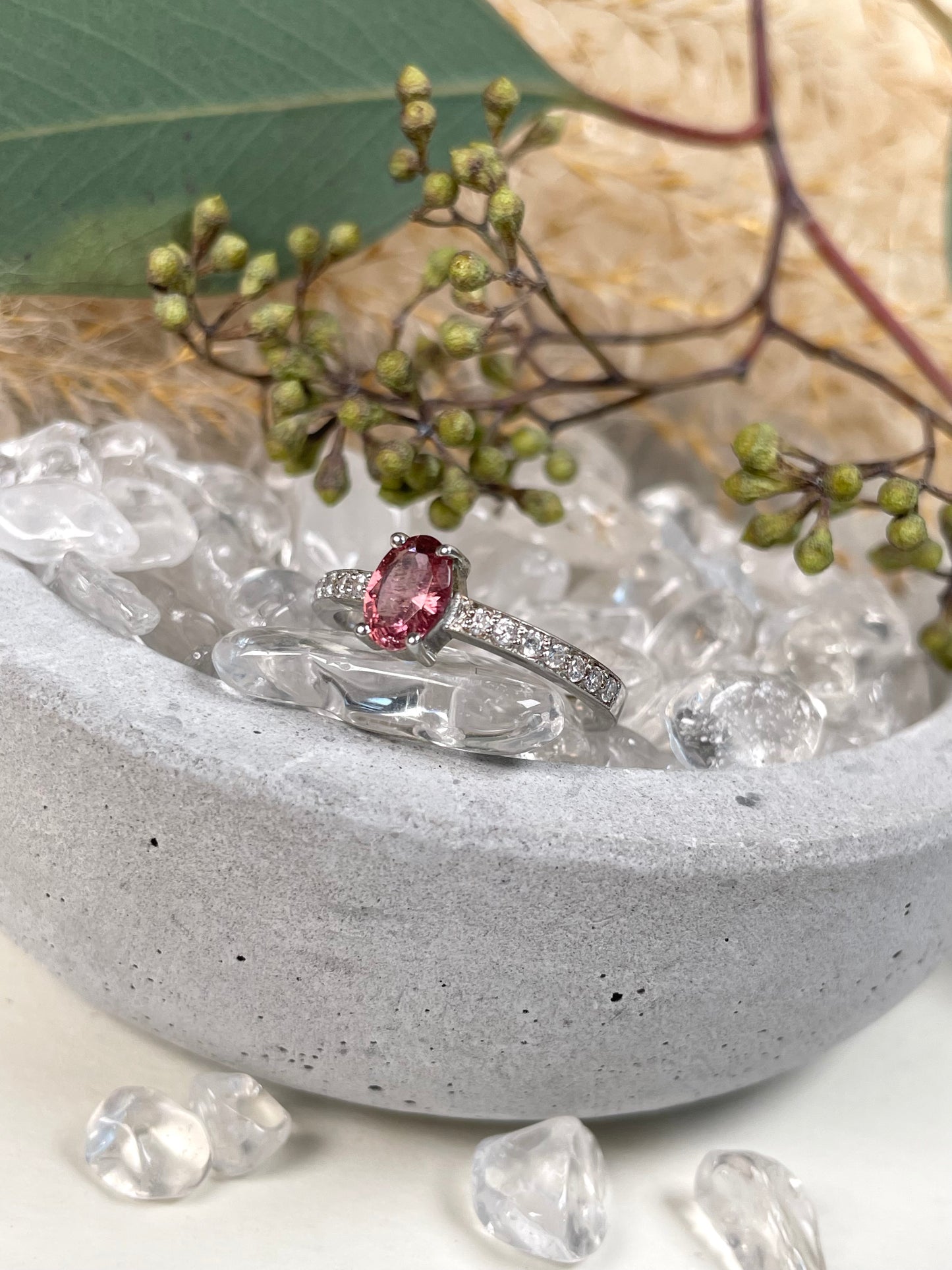 Pink Turmalin Ring