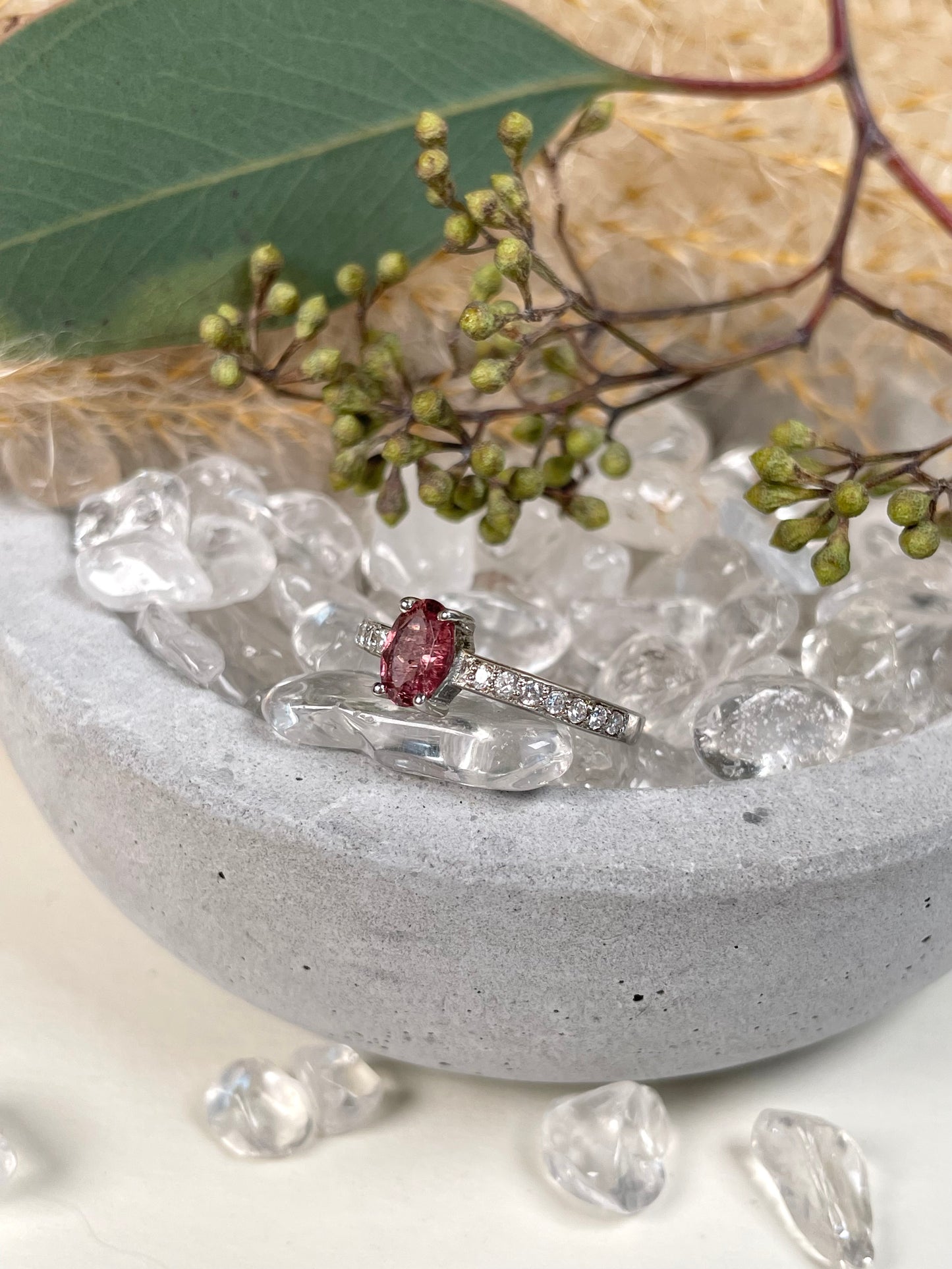 Pink Turmalin Ring