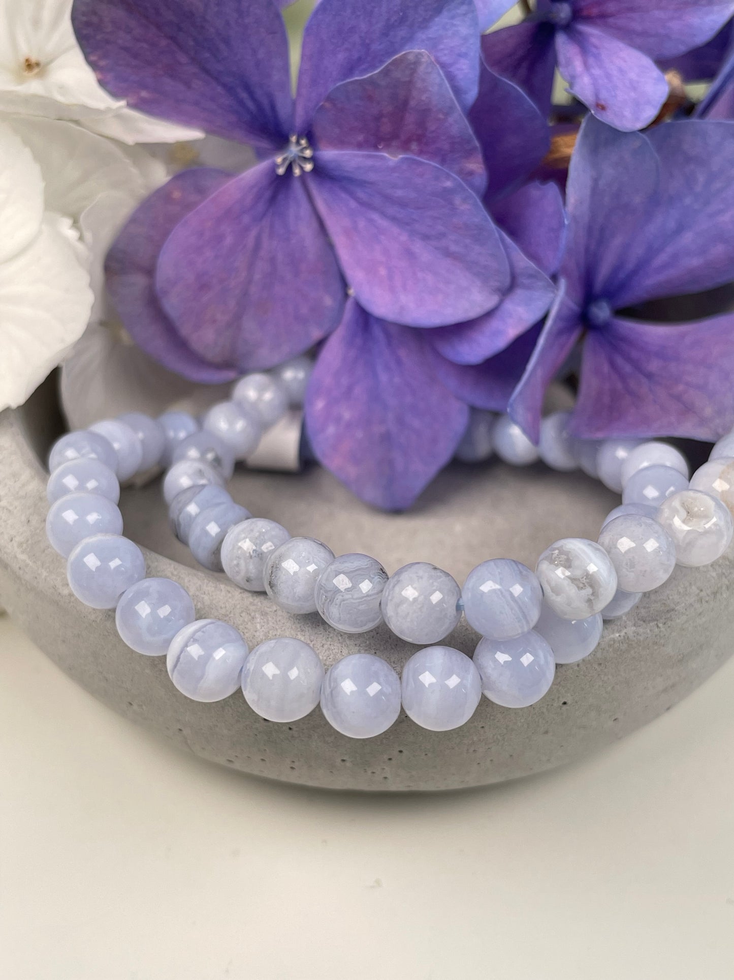 Blue Lace Calcedon Armband