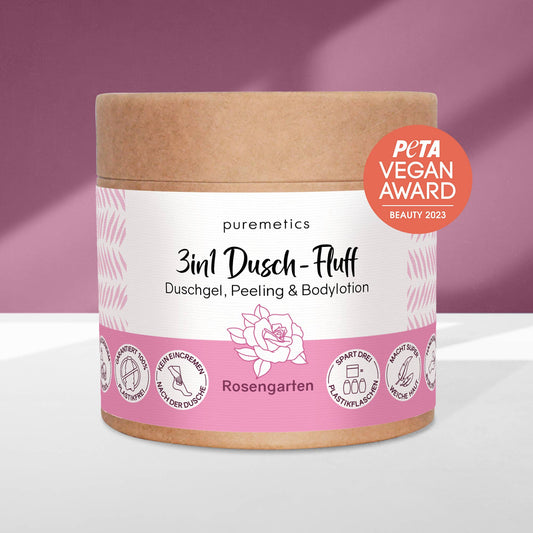 3in1 Dusch-Fluff 'Rosengarten'