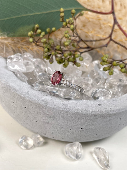 Pink Turmalin Ring