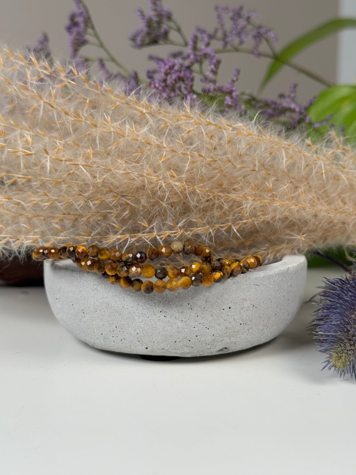 Tigerauge Armband facet.