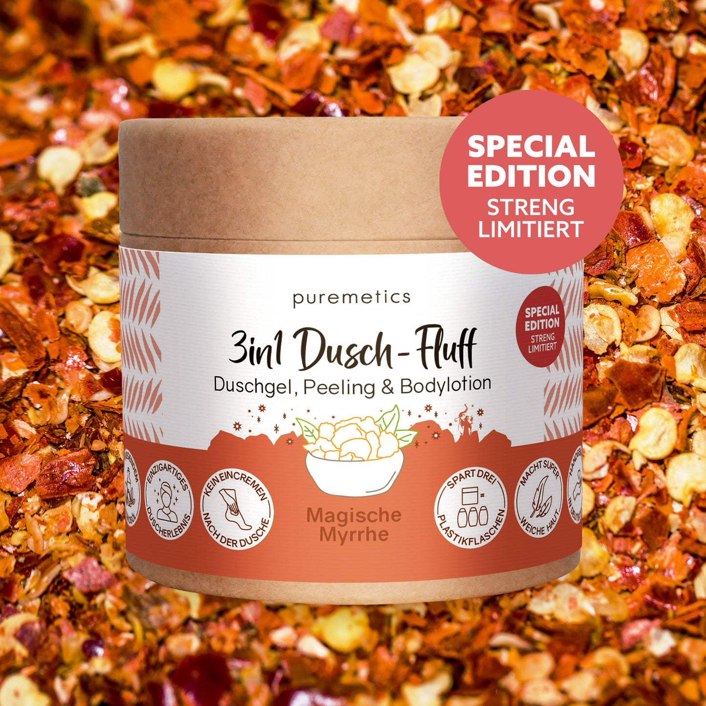 3in1 Dusch-Fluff Magische Myrrhe