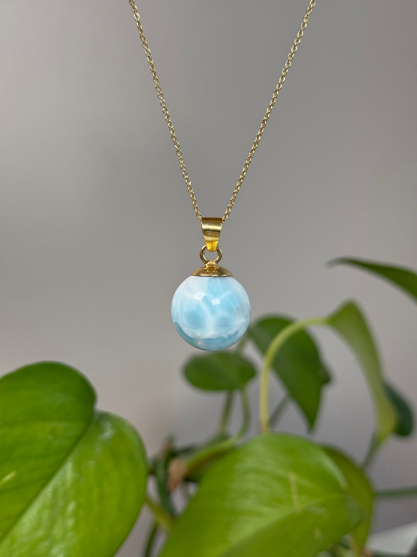 Larimar Kugel Anhänger C