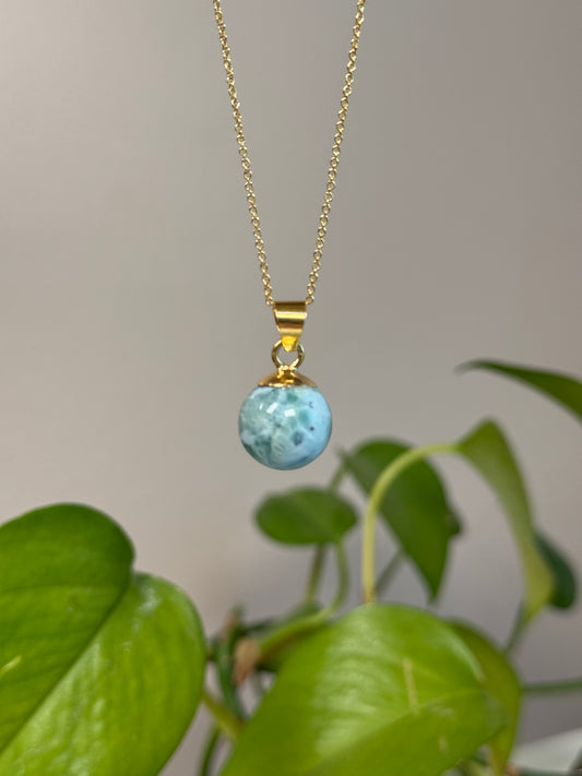 Larimar Kugel Anhänger E