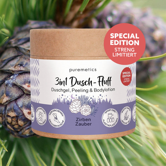 3in1 Dusch-Fluff Zirben Zauber