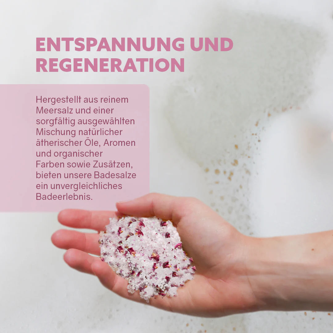 Badesalz Rosengarten