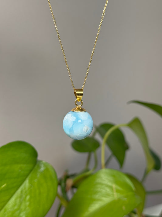 Larimar Kugel Anhänger D
