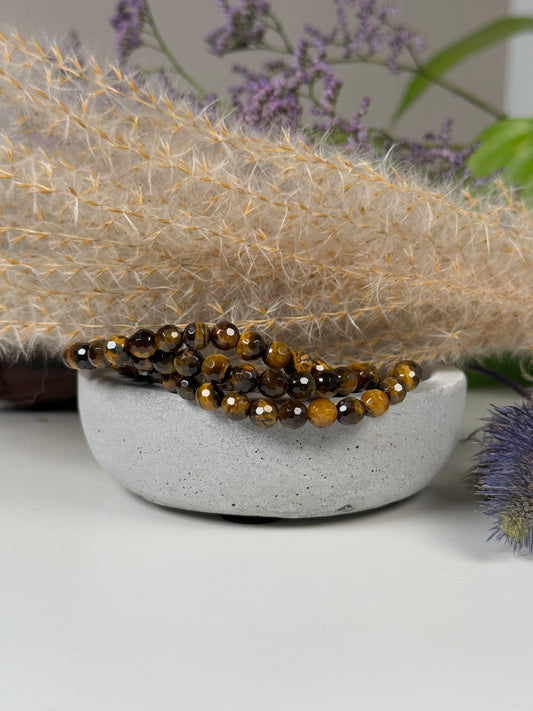 Tigerauge Armband facet.