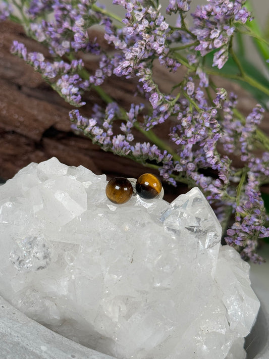 Tigerauge Ohrstecker