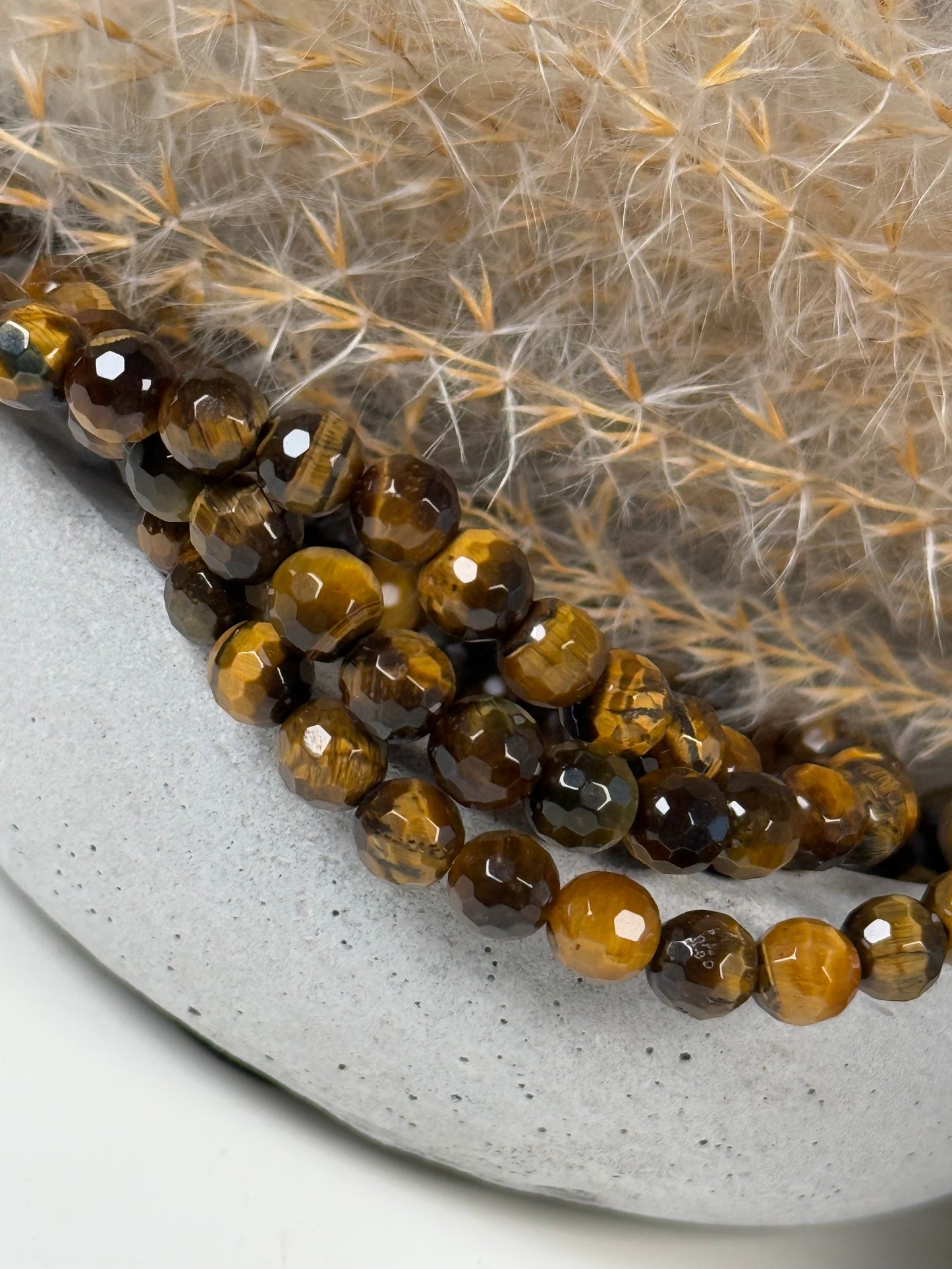 Tigerauge Armband facet.