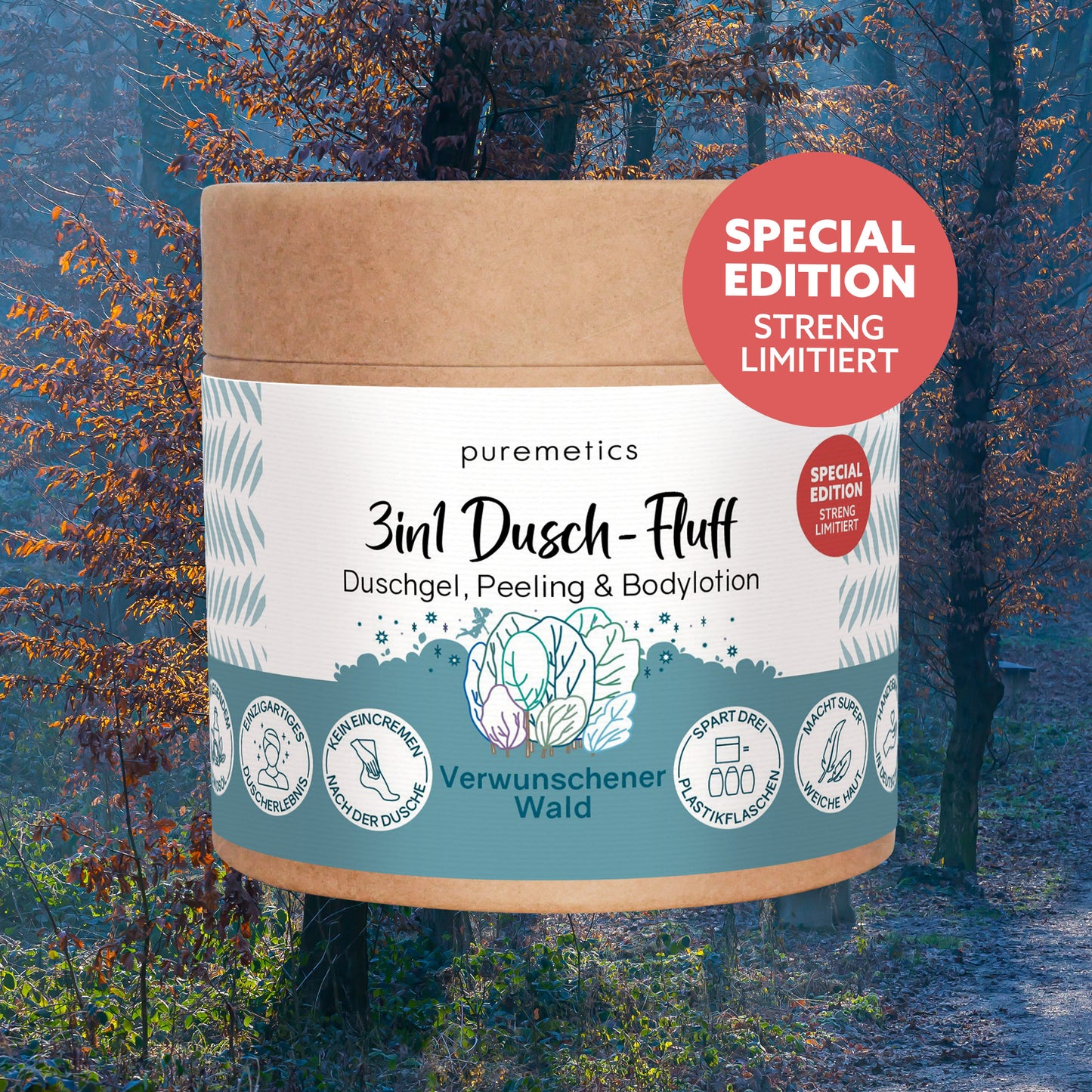 3in1 Dusch-Fluff Verwunschener Wald