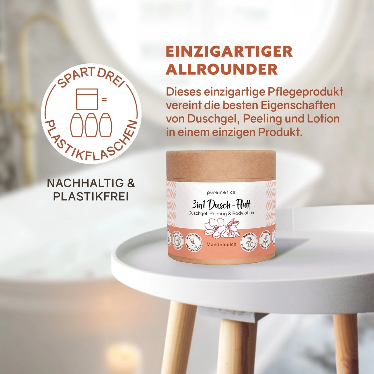 3in1 Dusch-Fluff "Mandelmilch"