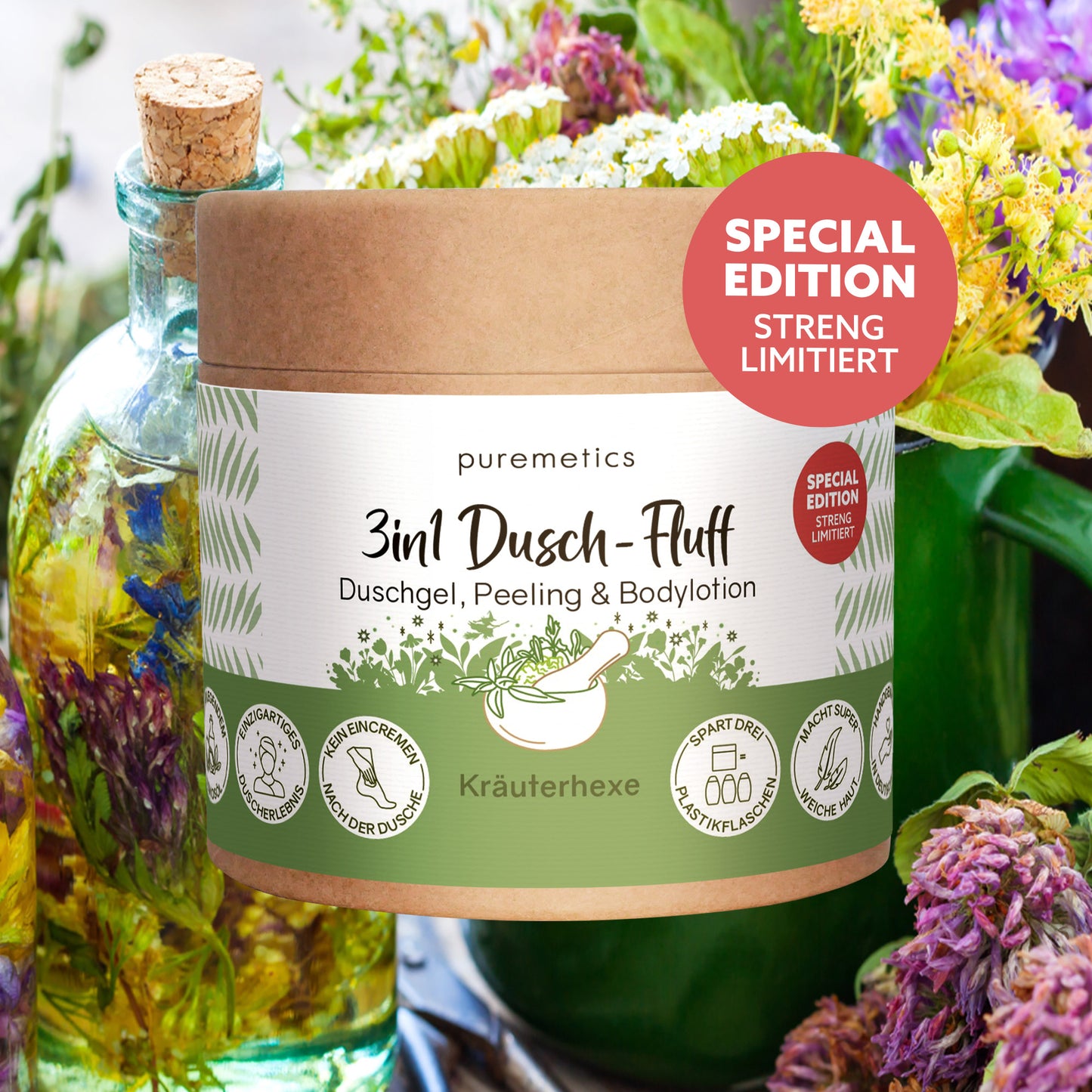 3in1 Dusch-Fluff Kräuterhexe