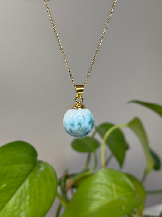 Larimar Kugel Anhänger C