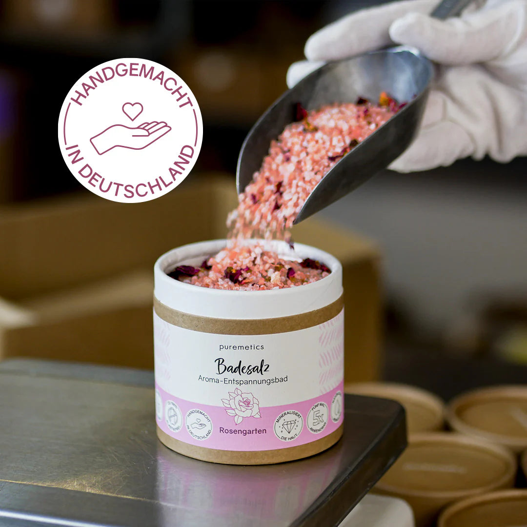 Badesalz Rosengarten