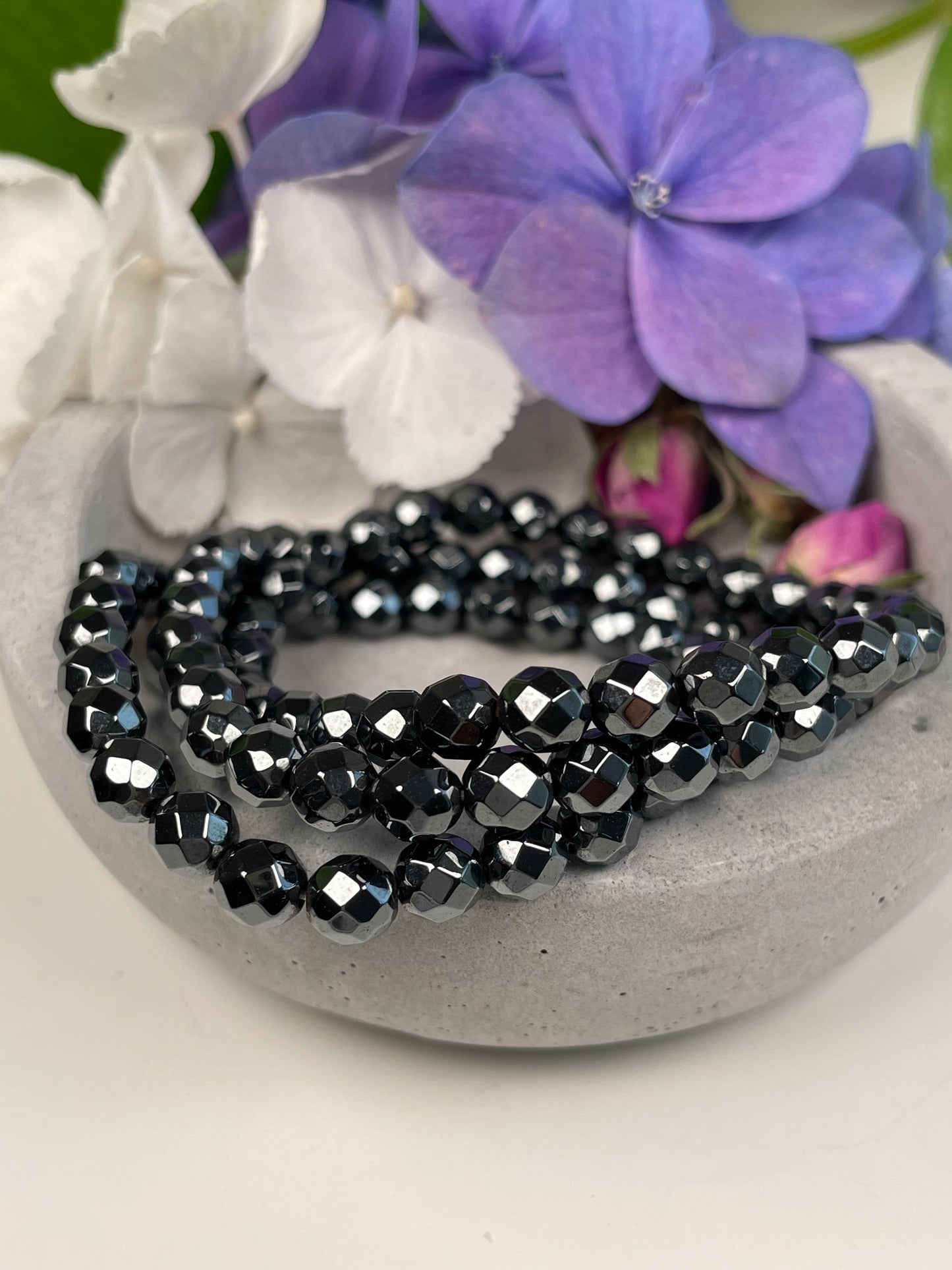 Hämatit facettiertes Armband