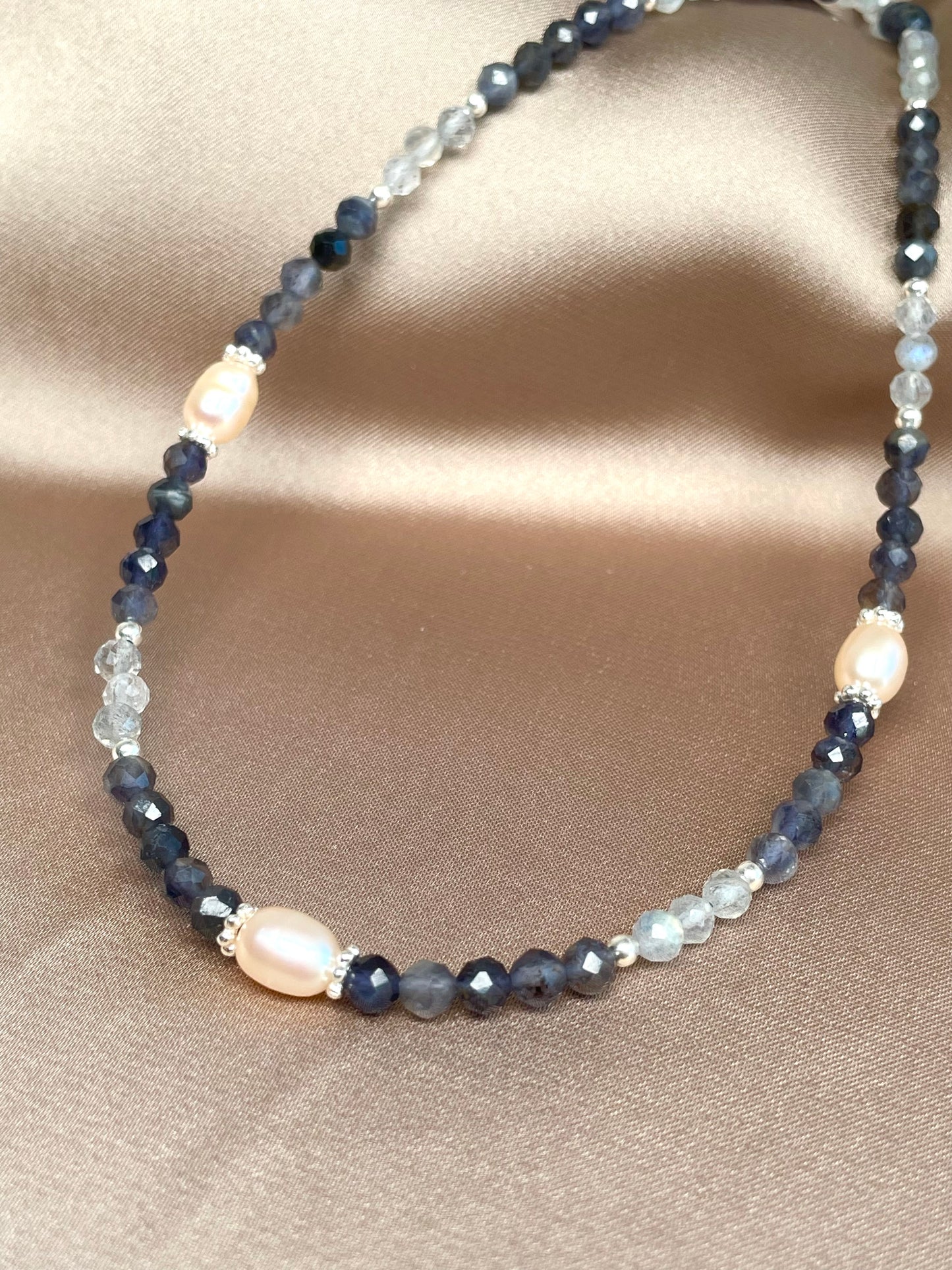 Iolith & Labradorit Choker