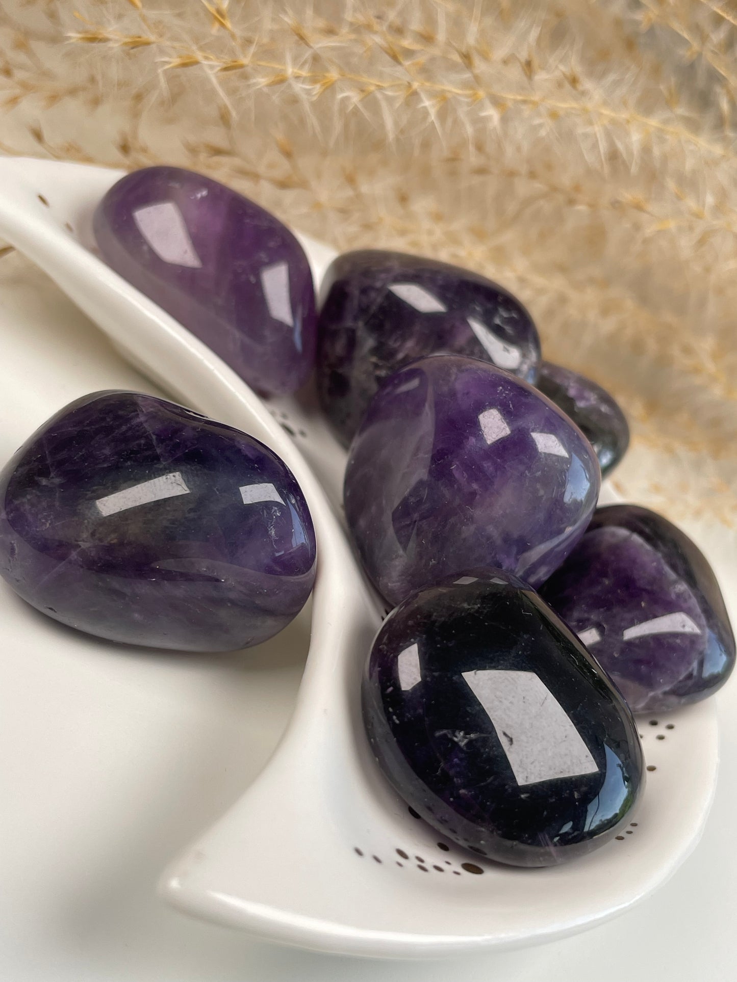 Amethyst Trommelsteine