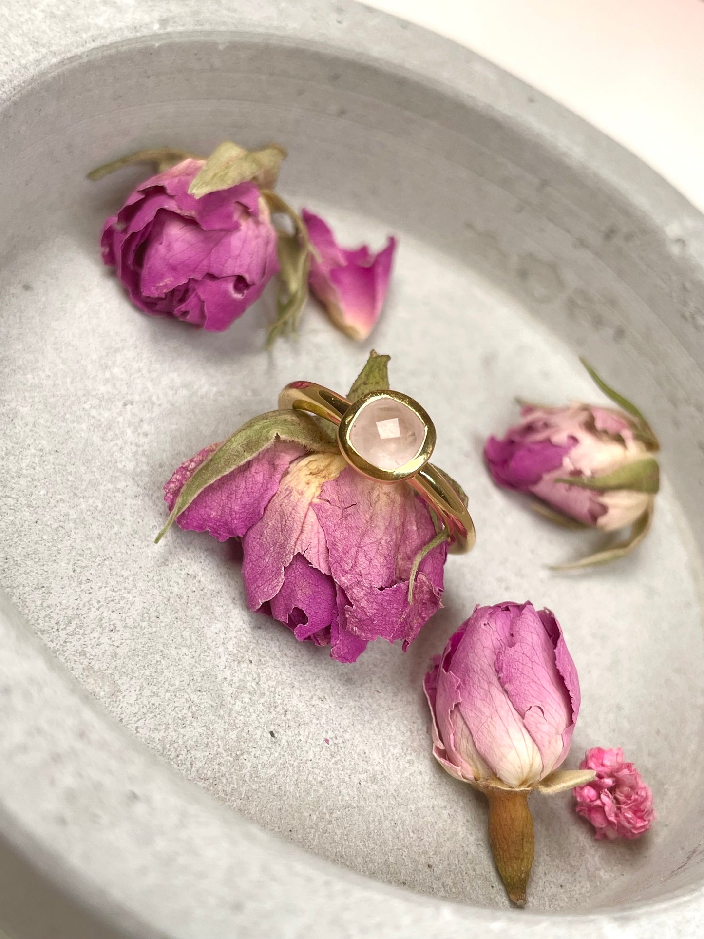 Rosenquarz Ring