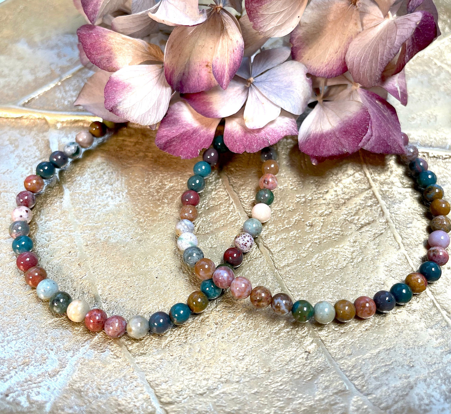 Ocean Jaspis Kugelarmband 4mm