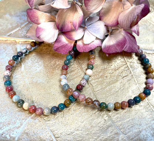 Ocean Jaspis Kugelarmband 4mm