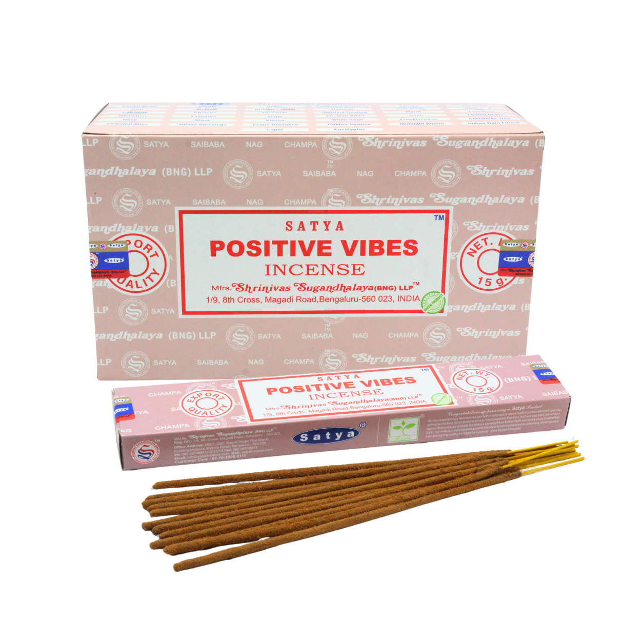 Satya Positive Vibes Räucherstäbchen 15 Gramm